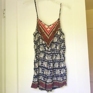 Printed Romper